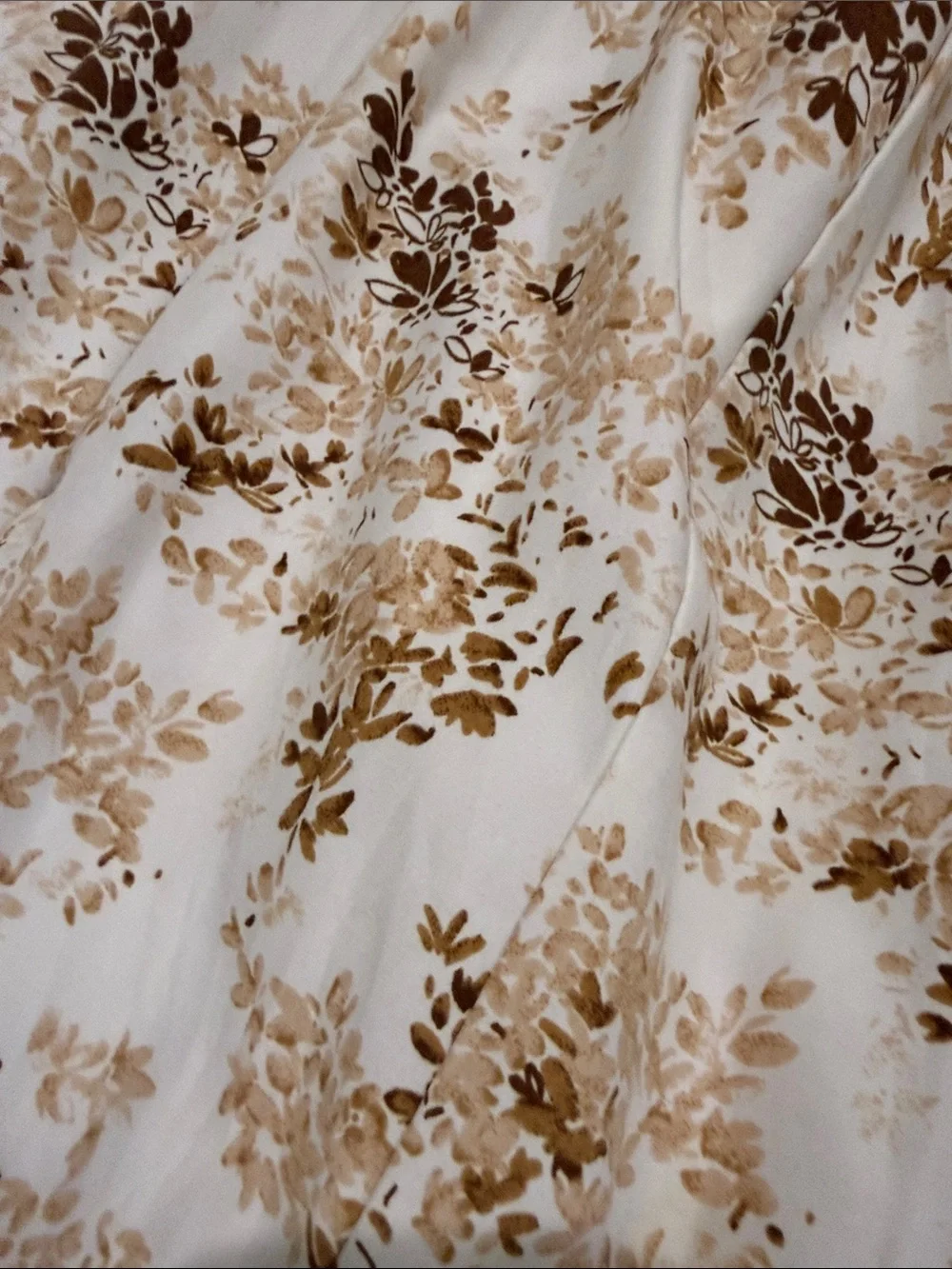 Abercrombie Women's Floral Ruffle Maxi Dress - Cream Floral